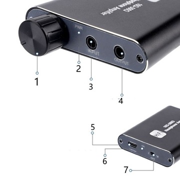 HiFi усилитель для наушников, разъем DAC AUX, 16–300 Ом