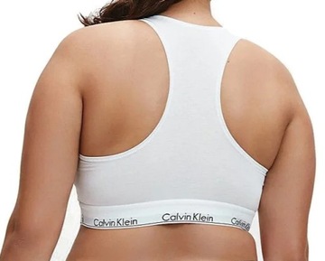 Biustonosz sportowy top Calvin Klein Bralette QF5116E-100 biały r.2XL