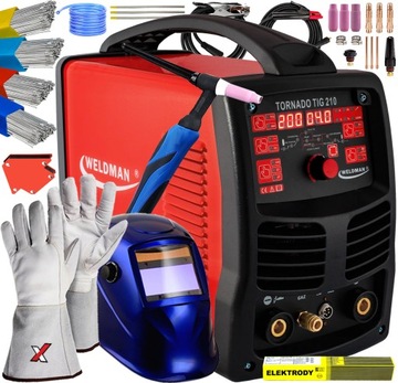 SPAWARKA INWERTOROWA WELDMAN TORNADO TIG 210 AC/DC