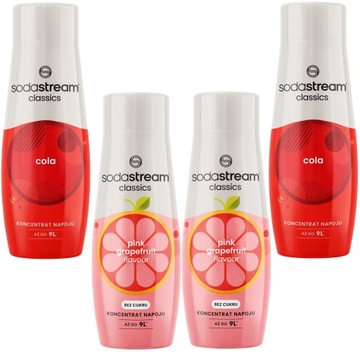SODASTREAM Zestaw syrop 2xCola 2xGrapefruit