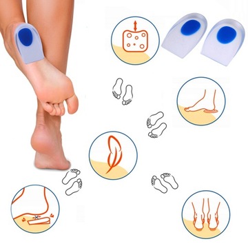 ГЕЛЕВЫЕ ПЯТОЧНЫЕ ВСТАВКИ СИЛИКОНОВЫЕ ВСТАВКИ ДЛЯ ПЯТОЧНОЙ ШПОРЫ 42-47