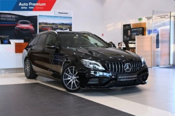 Mercedes Klasa C W205 Kombi AMG Facelift 4.0 63 476KM 2019 Mercedes-Benz Klasa C Reflektory LED DynamicOswietlenie AmbienteOgrzewana