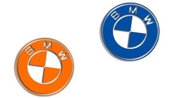 Наклейка с логотипом BMW в различных цветах!