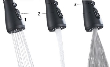 Bateria Trójdrożna czarna do Filtra - Mosiężna wylewka WW