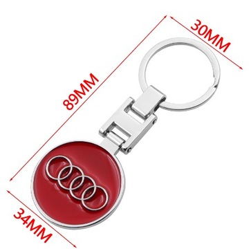 AUDI - brelok do kluczy, czerwony