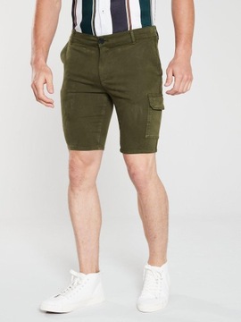 1Z 24 RIVER ISLAND SPODENKI SZORTY KHAKI W 30