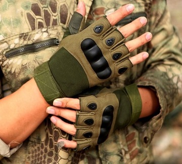 Rękawiczki Męskie SURVIVAL Taktyczne Bojowe ARMY