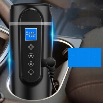Портативная чашка с подогревом автомобиля 12 В 24 В