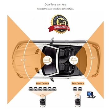 Автомобильная камера F 1080P, камера заднего вида с двумя объективами, видеорегистратор ADAS Starlight, видеорегистратор
