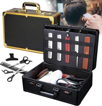 Duża walizka fryzjerska do salonu fryzjerskiego, do przechowywania