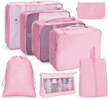 Organizery Mingsiben 40 x 30 x 12 cm różowe 8 szt.