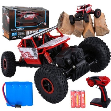 ZDALNIE STEROWANY DUŻY SAMOCHÓD TERENOWY AUTO RC 4x4 ZABAWKA DLA DZIECKA
