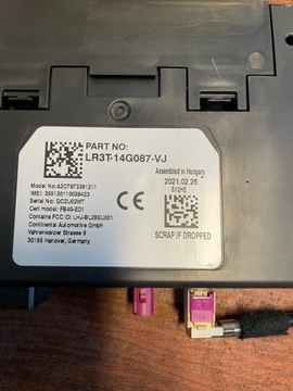 НАВИГАЦИОННЫЙ ПЛАНШЕТ TRANSIT CUSTOM LIFT SET 21