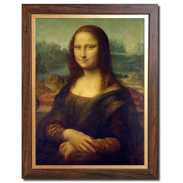 Obraz Leonardo da Vinci MONA LISA RAMA na prezent