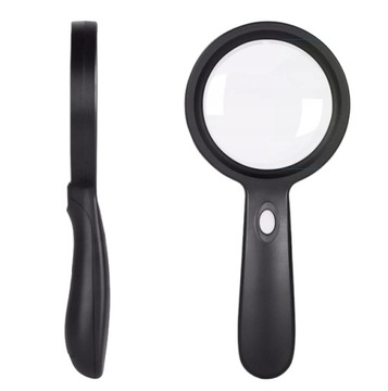 БОЛЬШОЕ СТЕКЛЯННОЕ УВЕЛИЧЕНИЕ 10-кратное УВЕЛИЧЕНИЕ С 18-кратным светодиодным освещением + БЕСПЛАТНАЯ ТКАНЬ