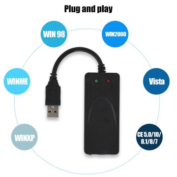 ПОРТАТИВНЫЙ ВНЕШНИЙ USB-МОДЕМ-МАРШРУТЕР 56 КБ/С ДЛЯ WINDOWS 98/2000/XP/7/8/10
