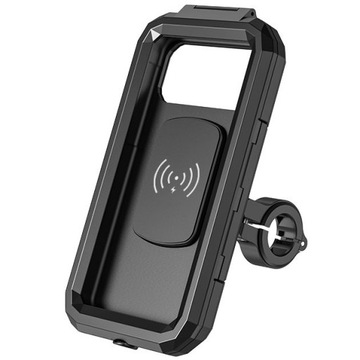 Motocyklowy uchwyt do etui na telefon z ładowarką