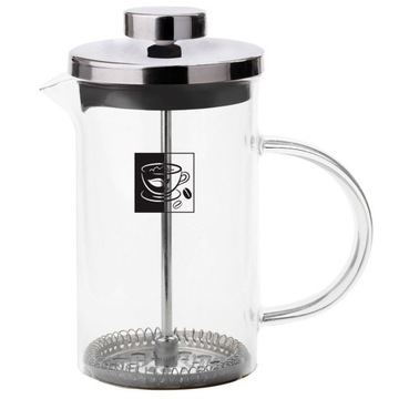 Поршневой заварник-кувшин с поршнем и ситечком для кофе, чая, трав, 800 мл