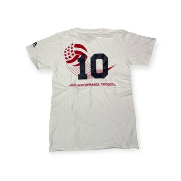 Мужская белая футболка ADIDAS VOLLEYBALL USA S 10