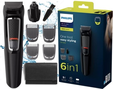 GOLARKA PHILIPS MASZYNKA DO GOLENIA ZAROSTU BRODY NOSA WŁOSÓW TRYMER + ETUI