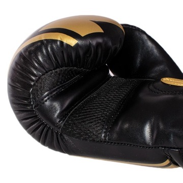 Боксерские перчатки StormCloud Bolt 2.0, черные/золотые, 8 унций