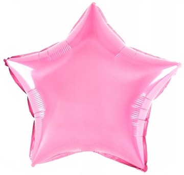 BALON FOLIOWY GWIAZDA JASNO RÓŻOWA 25 CM GWIAZDKA