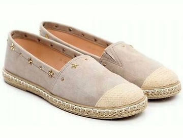 szare Espadryle gwiazdki r.39