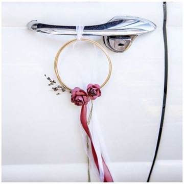 НАБОР ДЕКОРАТОВ АВТОМОБИЛЯ, бордовый, РОТАН