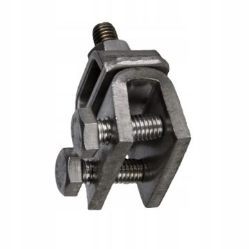 Молниезащитный держатель для листового металла, фальц, ЧЕРНЫЙ, нержавеющий