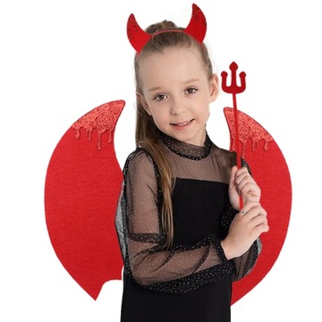 Милая эластичная повязка на голову HALLOWEEN WINGS Demon серии B710-18
