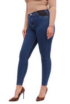 spodnie jeans JEANSOWE DŻINSOWE rurki damskie 46