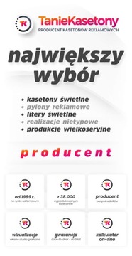 Рекламный световой короб Dibond LUX ECONOMY 190х50см