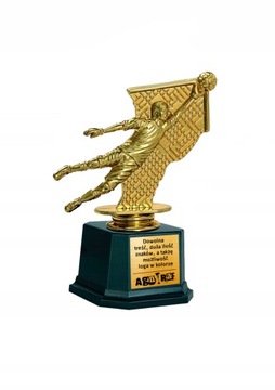 FIGURKA STATUETKA PIŁKARZ PIŁKA NOŻNA 19cm+ GRAWER