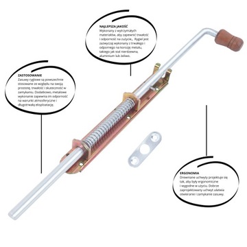 ВОРОТА ПРУЖИННЫЕ ВОРОТА 600мм УЗКИЕ ДЛИННЫЕ ЗАМОК
