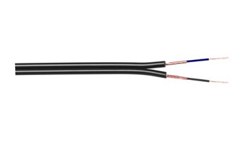 PRZEWÓD SOLIDNIE EKRANOWANY KABEL 2 x RCA CZARNY