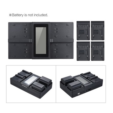 Andoer NP-FZ100 4-канальный аккумулятор для ЖК-камеры