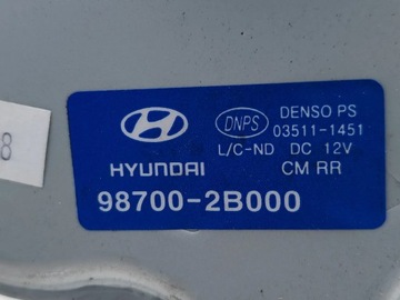 HYUNDAI SANTA FE MOTOREK STĚRAČE OKNO ZADNÍ 2008 SUV 4/5DR (05-11)