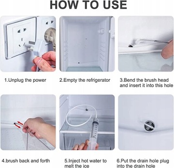 Комплект для прочистки слива холодильника