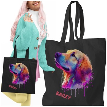 TORBA PIES GOLDEN RETRIVER PERSONALIZACJA IMIE