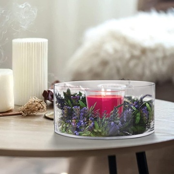 Akryl Wazon Przezroczysty Nowoczesna Doniczka 30cmx30cmx10cm