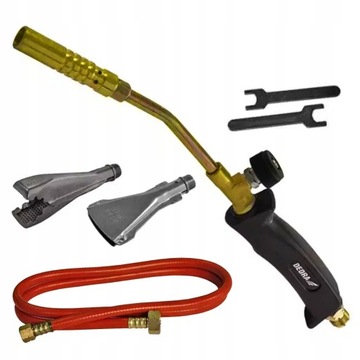 НАБОР DEDRA ГАЗОВАЯ ПАЯЛЬНАЯ ГОРЕЛКА + НАСАДКИ ШЛАНГ 2М