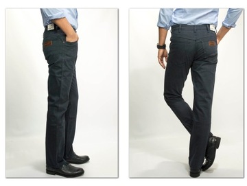 Wrangler Texas Slim 822 Dark Navy męskie spodnie jeansy W44 L32