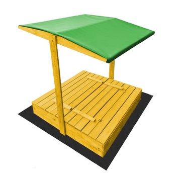 ДЕРЕВЯННАЯ ПЕСОЧНИЦА С ВЕРХНЕЙ, ПРОПИТАННОЙ 120 FREE FAST GREEN