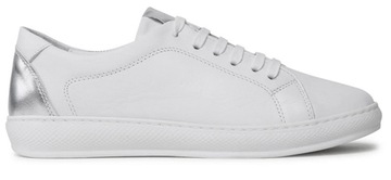 Sneakersy Damskie Sznurowane Białe Z-01 Loretta Vitale r39