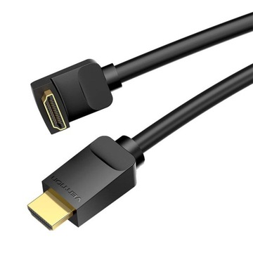 Кабель HDMI 2.0 Кабельное ТВ-монитор Vention 2 м под углом 270° 4K 60 Гц