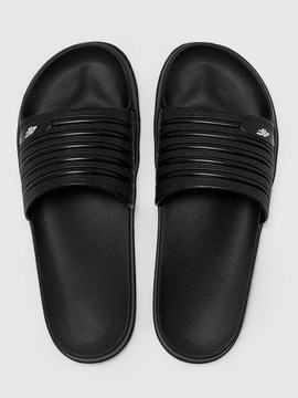 4F МУЖСКИЕ ТАПОЧКИ ДЛЯ БАССЕЙНА ДЛЯ ПЛЯЖА, спортивные, ЧЕРНЫЕ, размер 43