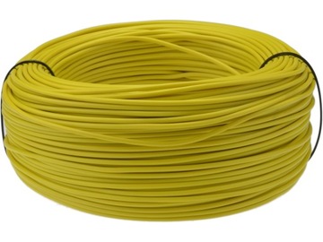 Kabel przewód linka LGY H05V-K 0,5mm2 100m żółty