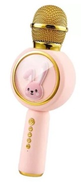 Bezprzewodowy Mikrofon KARAOKE dla Dzieci Królik Głośnik Bluetooth