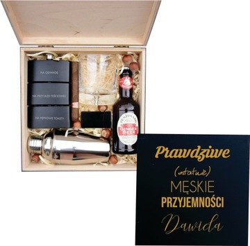 Zestaw whisky na wieczór KAWALERSKI prezent kwaler