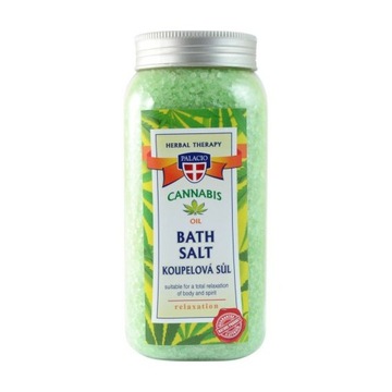 SÓL DO KĄPIELI Z OLEJEM KONOPNYM RELAKSUJĄCA